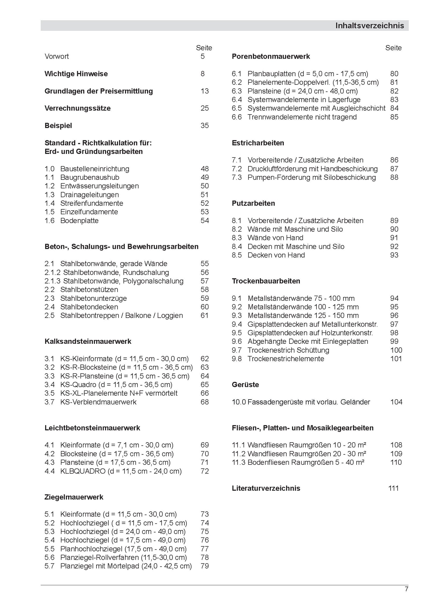 Kostendeckende Preise im Hochbau 2026/2027 (Vorbestellung)