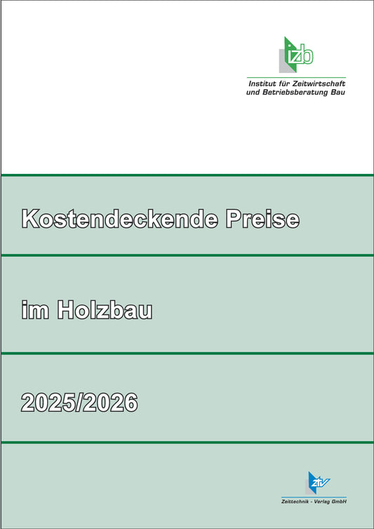 Kostendeckende Preise im Holzbau 2025/2026 (Download - PDF)