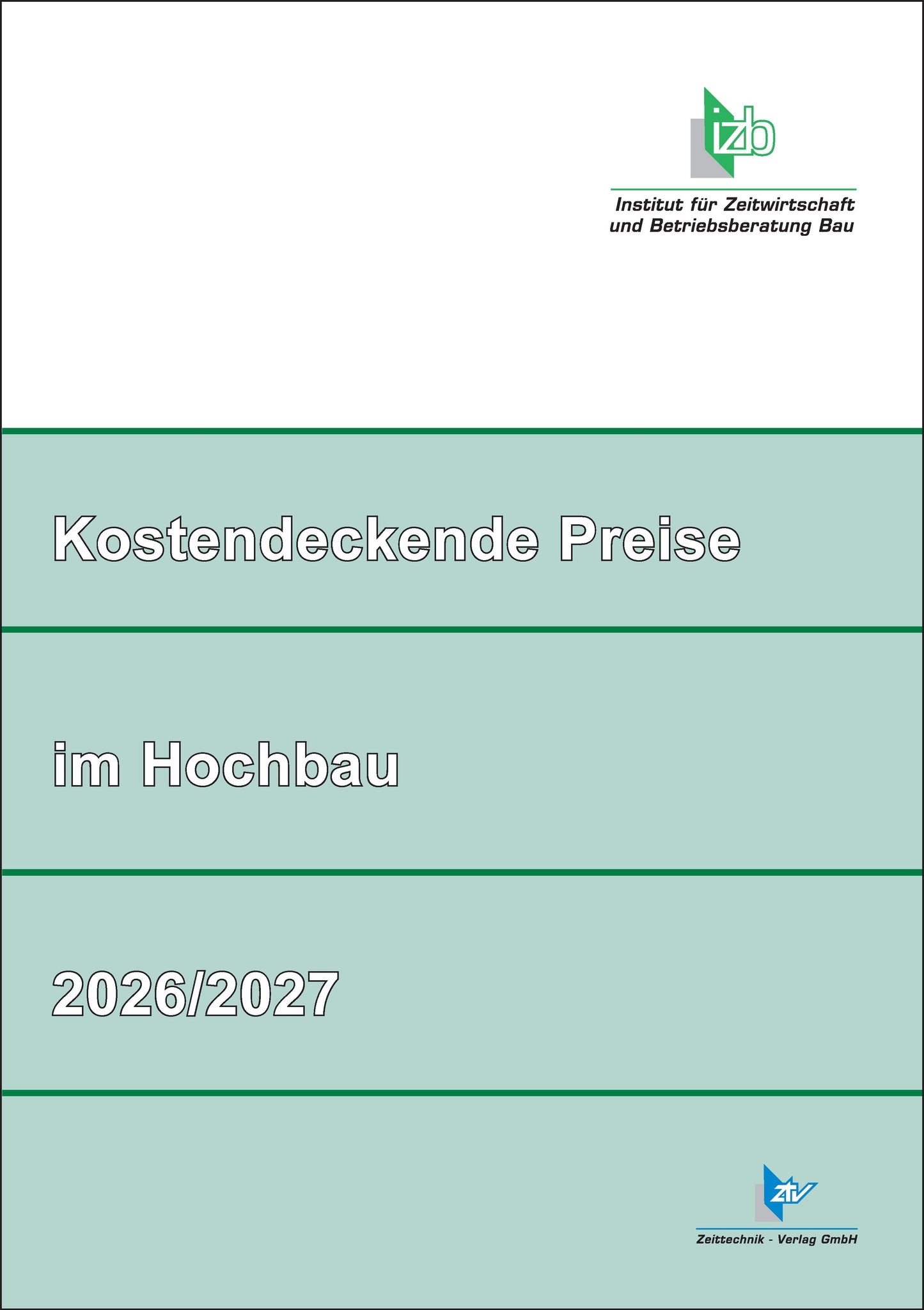 Kostendeckende Preise im Hochbau 2026/2027 (Vorbestellung)