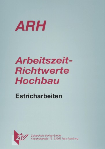 ARH-Tabelle Estricharbeiten