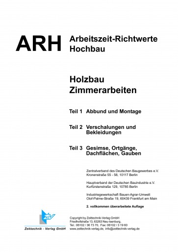 ARH-Tabelle Holzbau, Gesamtausgabe (Download)