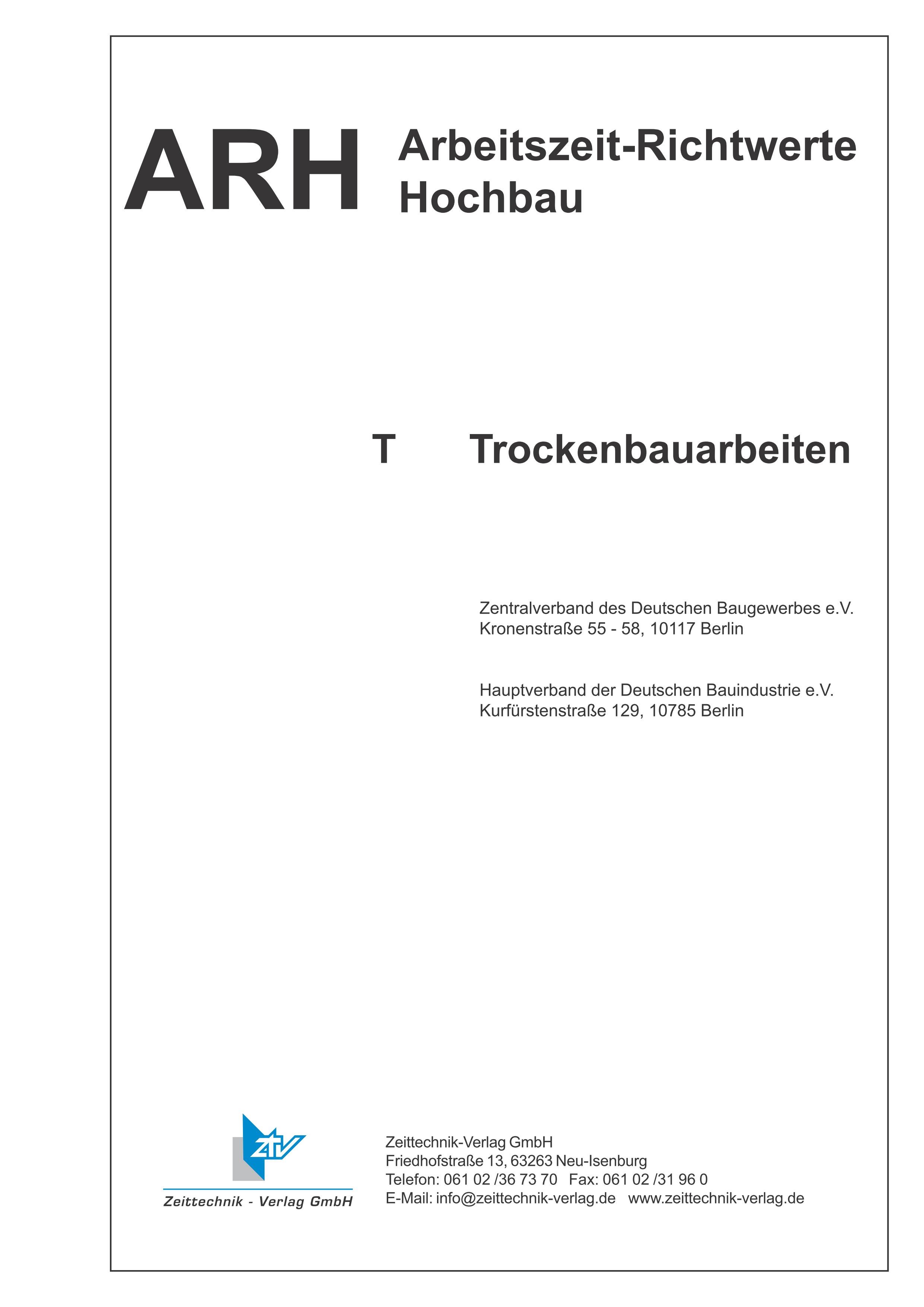 ARH-Tabellen Trockenbau - Gesamtausgabe (Download)