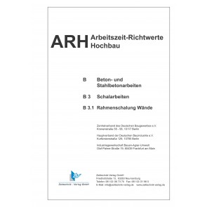 ARH-Tabelle Rahmenschalung, Teilausgabe Wandschalung (Download PDF)