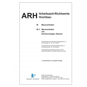 ARH-Tabelle Mauerarbeiten kleinformatige Steine Teilausgabe Mauerziegel (Download)