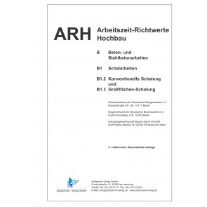 ARH-Tabelle Schalarbeiten, konventionelle u. Großflächen Schalung (Download)
